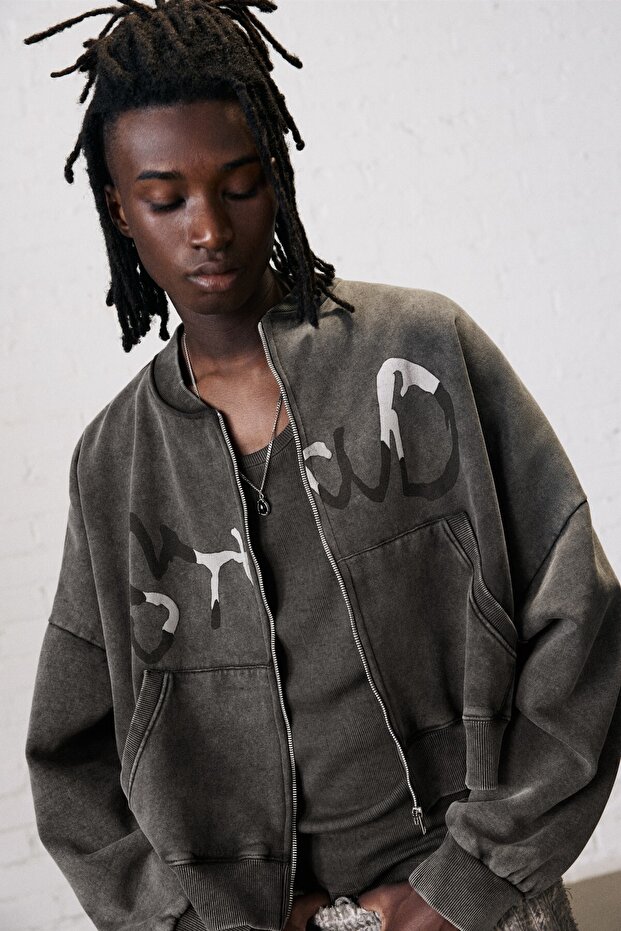 STWD boxy fit crop sweatshirt - 5