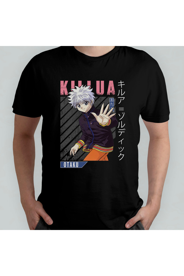 Hunter X Hunter Killua Unisex 100% Cotton Crew Neck T-Shirt Model 6