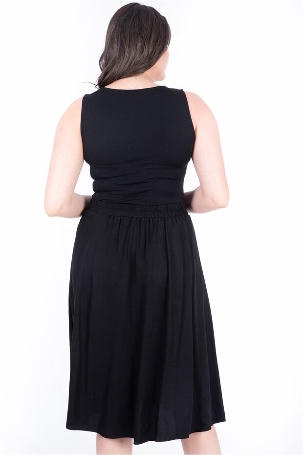 Önden Düğmeli Etek - 2