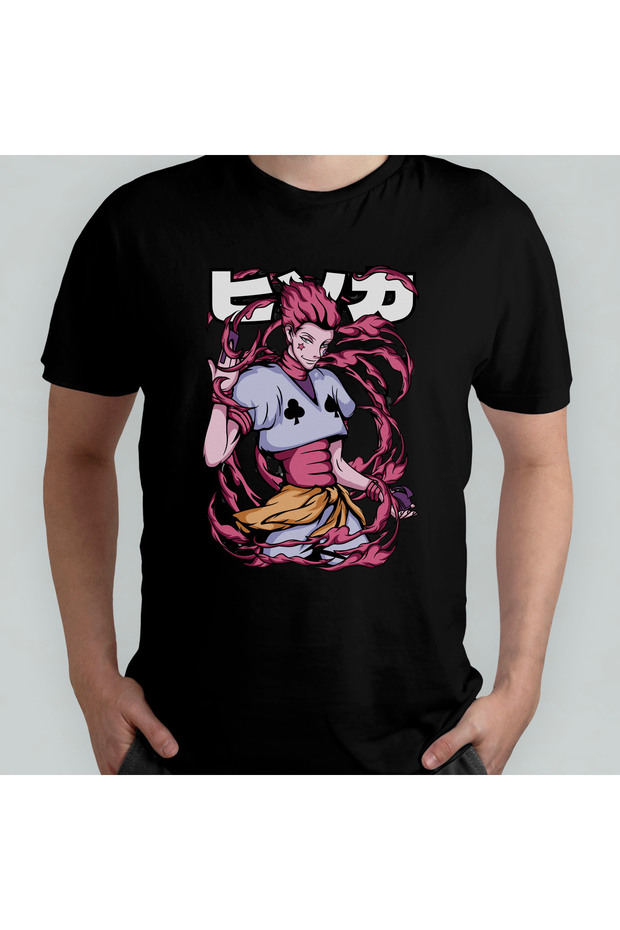 Hunter X Hunter Hisoka Unisex 100% Cotton Crew Neck T-Shirt Model 12