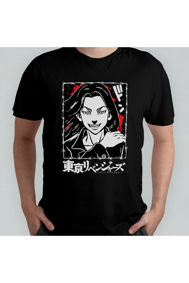 Tokyo Revengers Anime Manga Unisex 100% Cotton Crew Neck T-Shirt Model 9