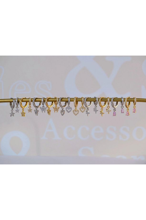 2 Adet Zirkon Kalpli Halka Piercing Tragus Helix Forward Kıkırdak Lob Daith (1 Adet 6 mm 1 Adet 8 mm - 9