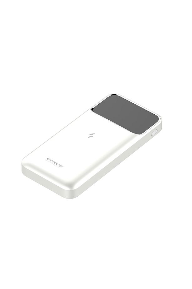 10.000mAh Kablosuz Powerbank 22.5W PD&QC Hızlı Şarj Type-C+USB+Wireless Beyaz SW-WQ11 - 2