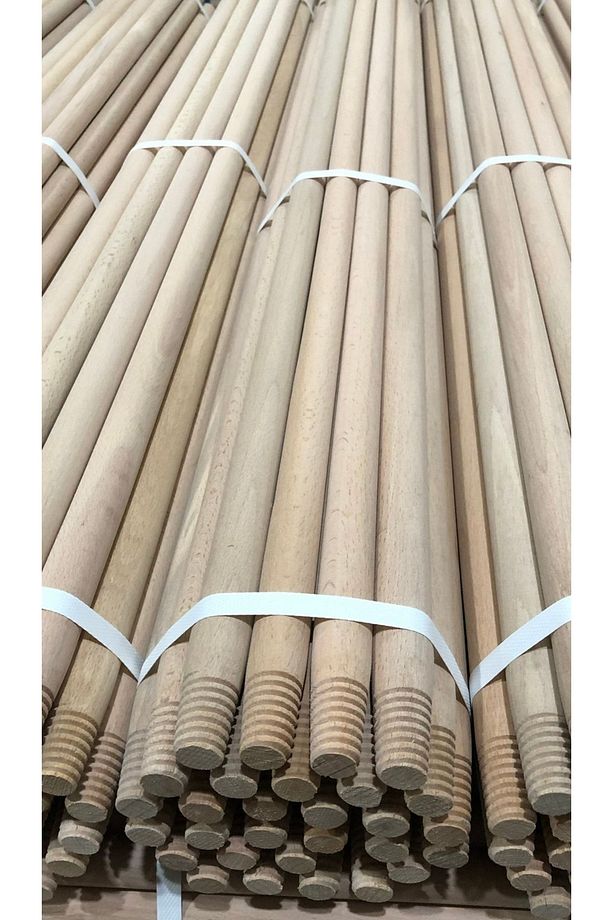 Ahşap Çam Fırça Sapı 5 Adet (150cm) - 1