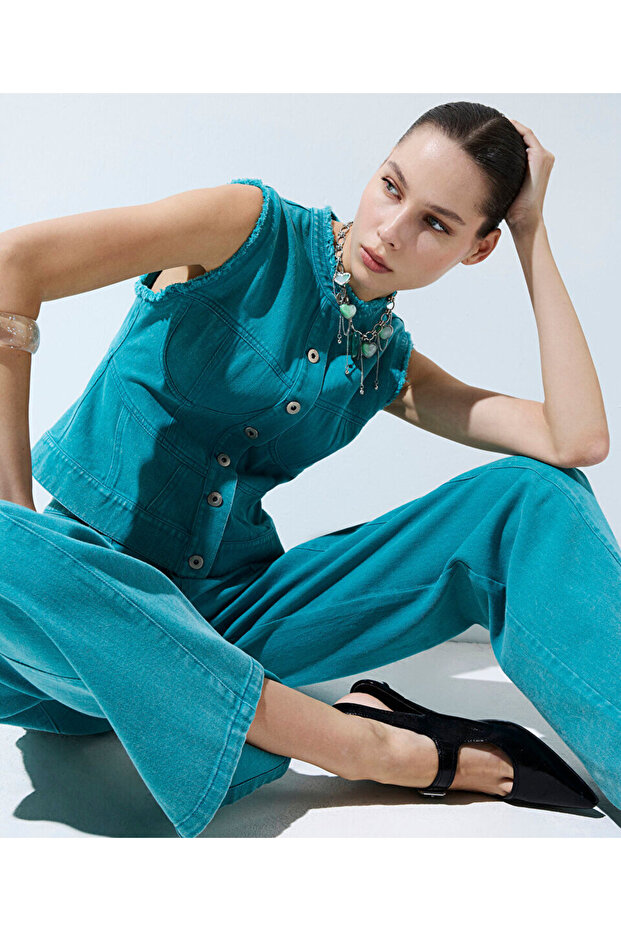 NON DENİM YELEK - 1