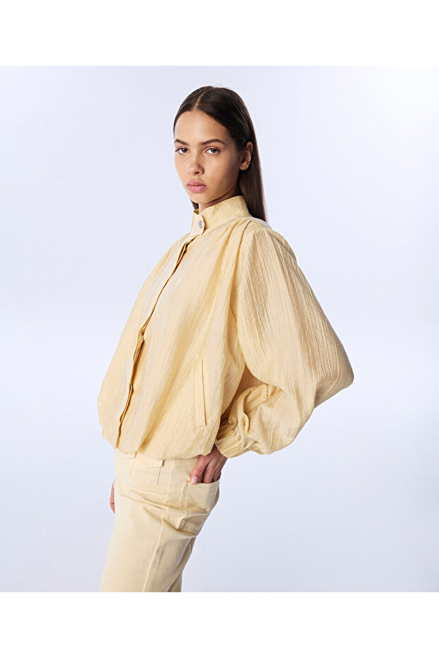 DOKULU BOMBER CEKET - 2