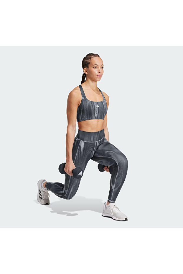 Powerimpact Training Medium-Support 3-Stripes Kadın Büstiyer - 3