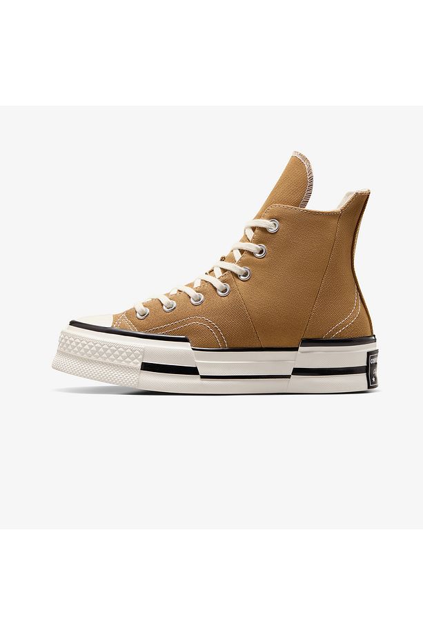 Chuck 70 Plus Unisex Kahverengi Platform Sneaker - 6
