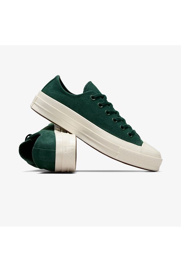 Chuck 70 Unisex Yeşil Deri Sneaker - 4