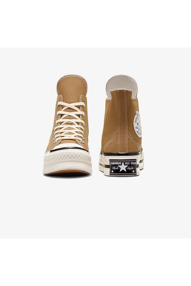 Chuck 70 Plus Unisex Kahverengi Platform Sneaker - 3