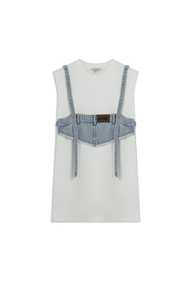 DENIM MIX ELBİSE - 3