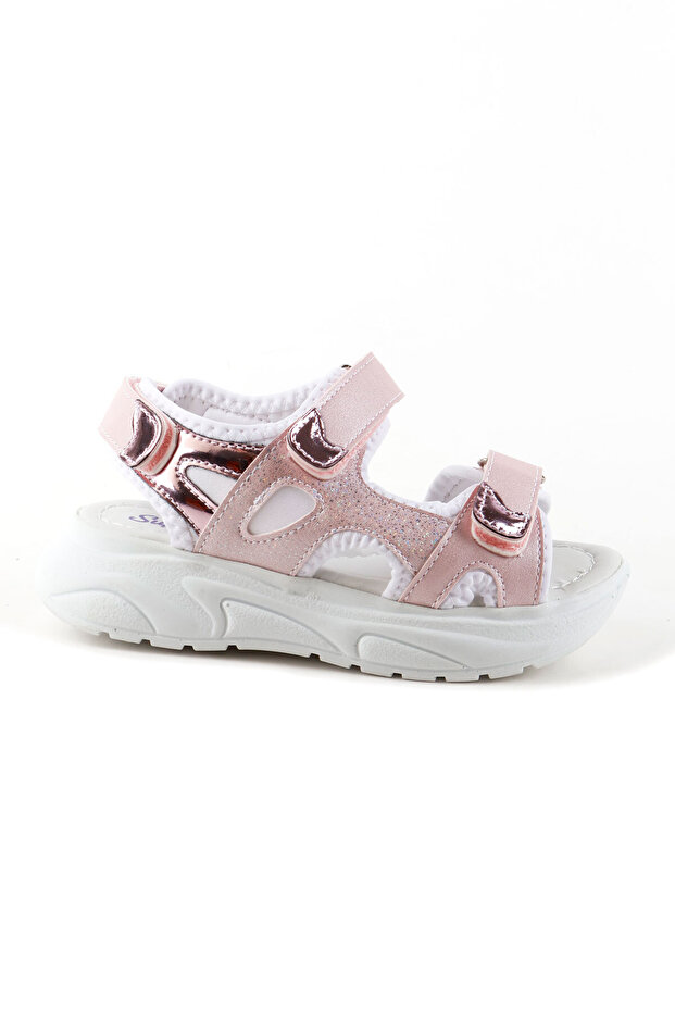 Girl's Shiny Pink Daily Sandals