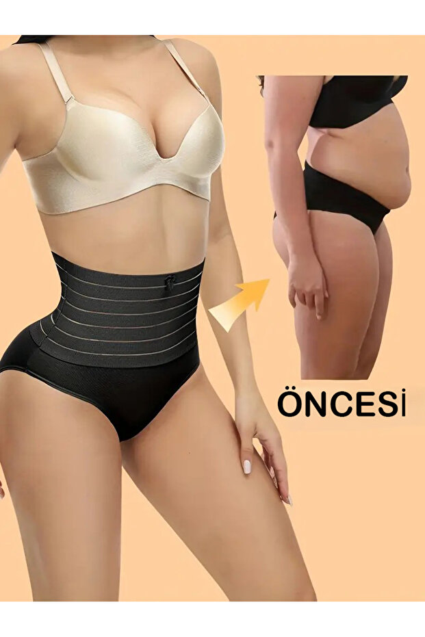 Gathering Abdominal and Belly Tightening Gathering Panties Corset