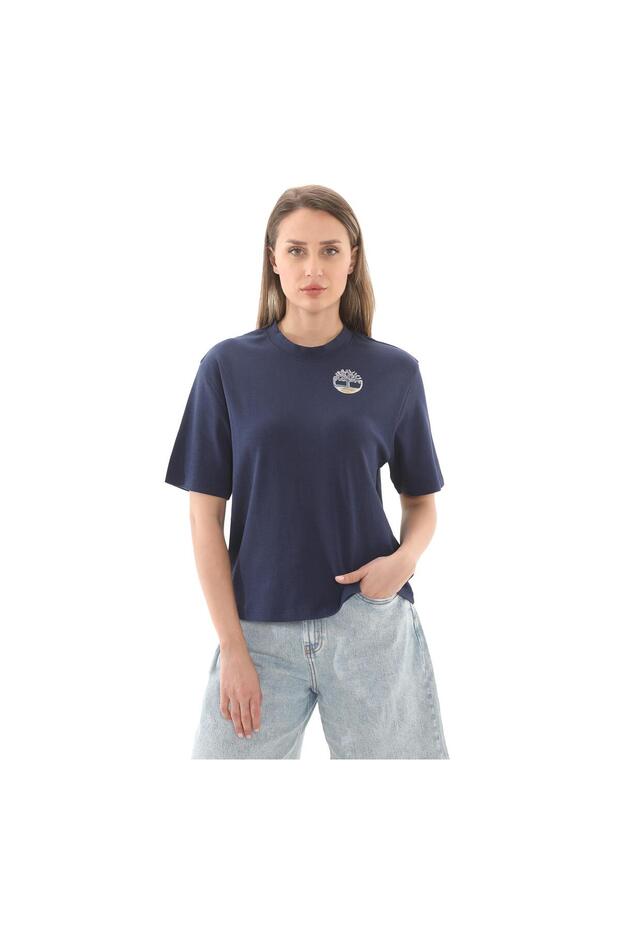 Timberfresh T-Shirt - Women'S, Back and Front Graphic, Navy Blue