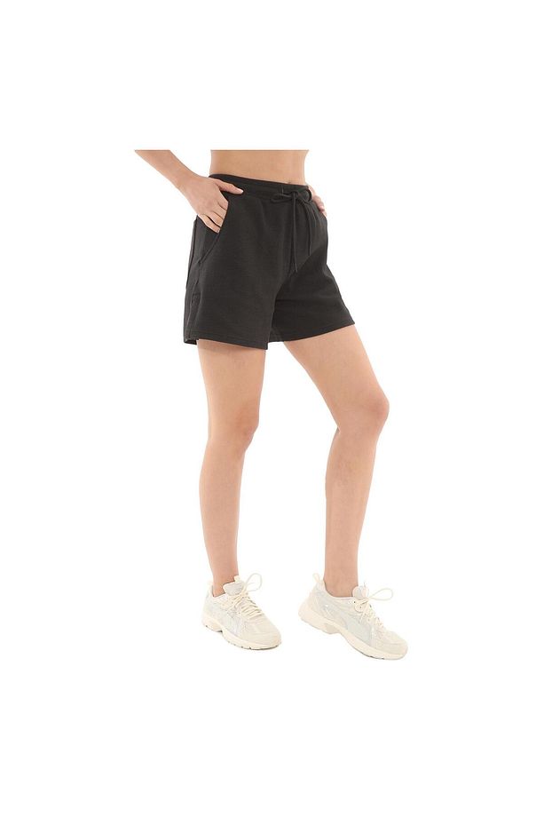 Knitted Shorts, Regular, Short Length, High, Plain, Side Pocket - 3