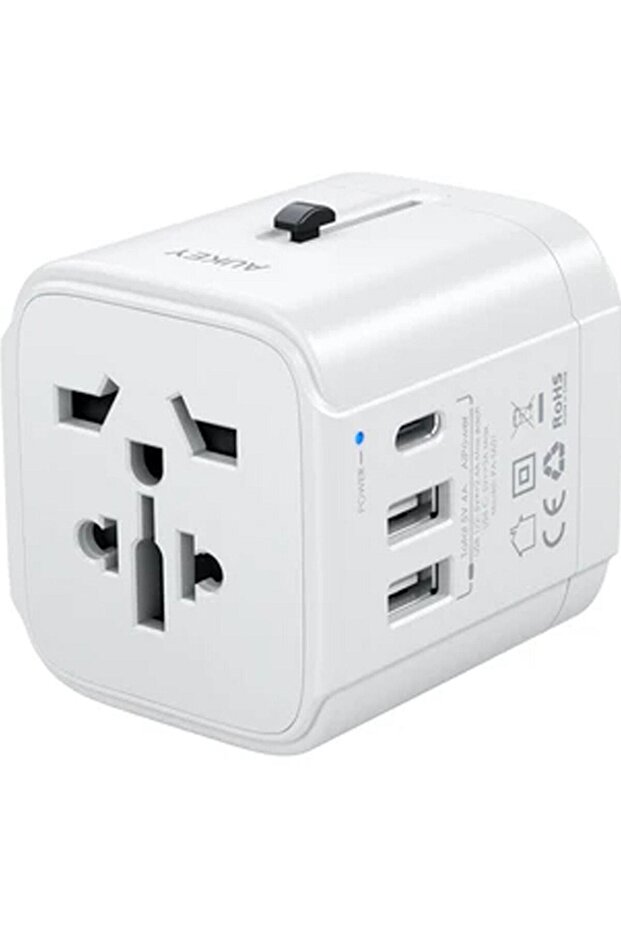 محول سفر عالمي أبيض - 1