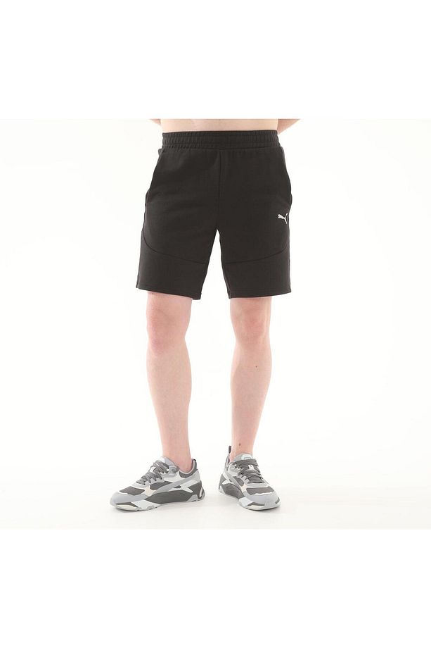 Knitted Shorts, Regular, Above Knee Length, Medium, Plain, Side Pocket - 1