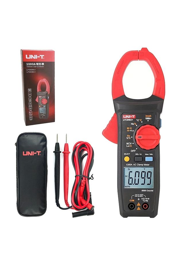 Unı-t Ut 206a 1000a Ac Dijital Inrush Akım Pensampermetre 1000a Ac 1000v Ac/dc - 7