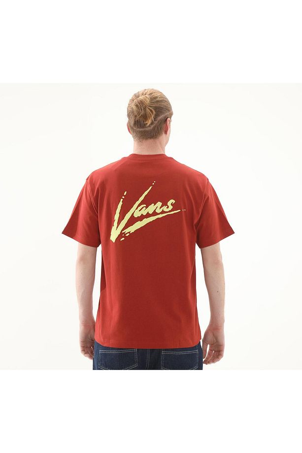 000k42e2z1-r Brush Script Loose Ss Erkek T-shirt Turuncu - 4