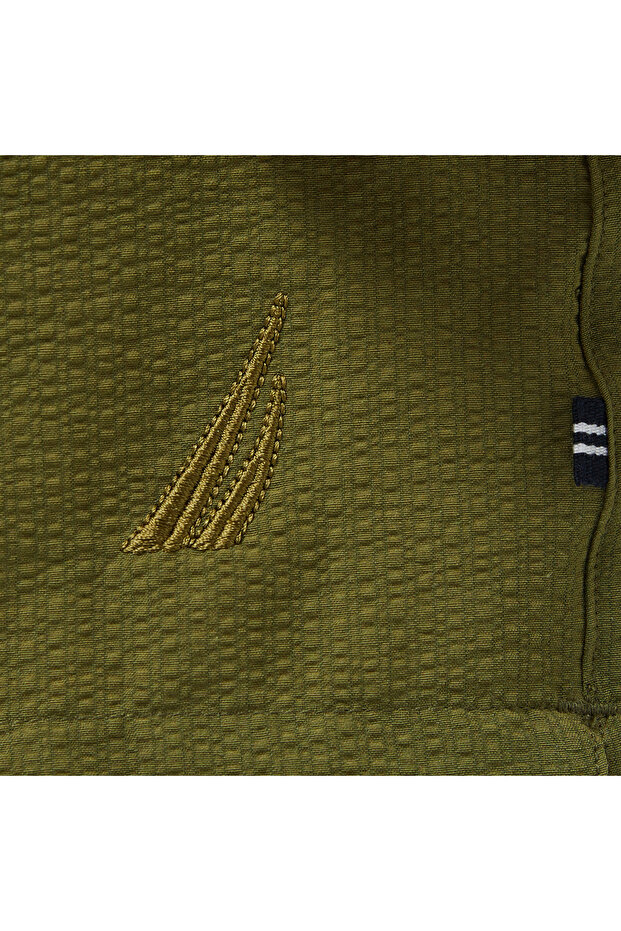 Erkek Yeşil Regular Fit Deniz Şortu - 5