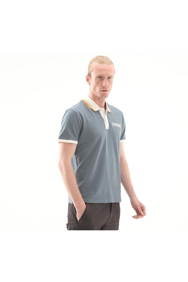 P0A4ILYG1Y1-R Napapijri E-Murlo Ss Erkek T-Shirt İndigo - 3