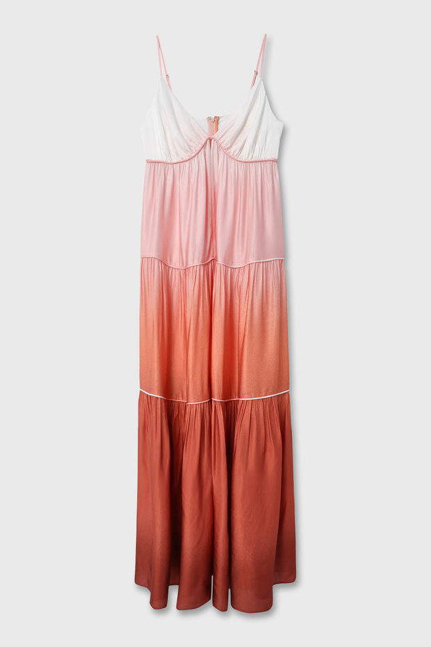 V Yaka Uzun Elbise - 7