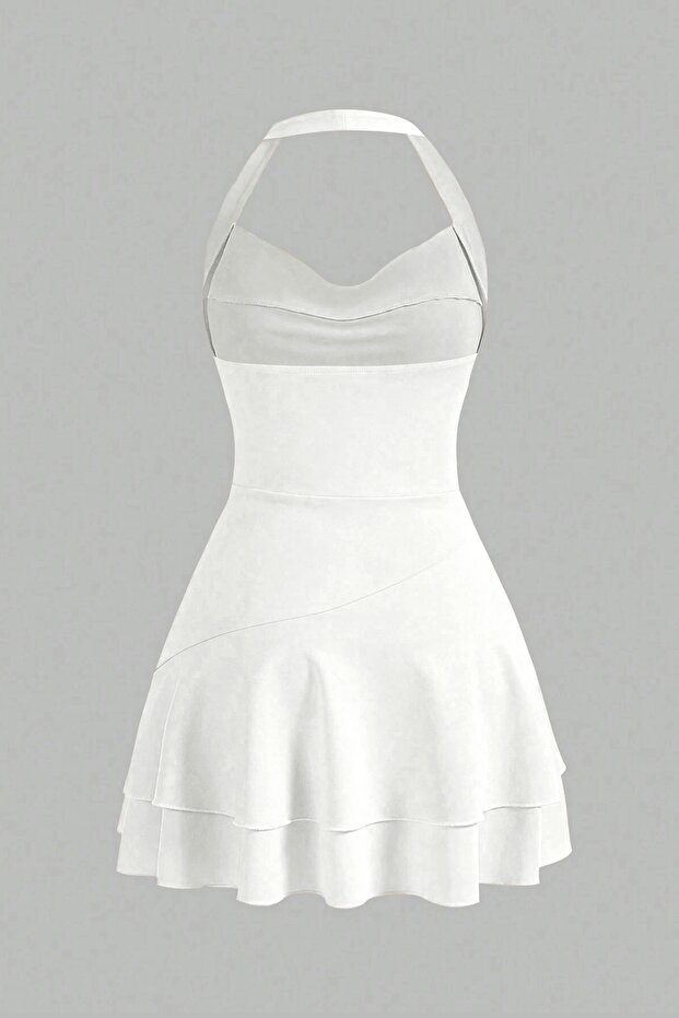Μίνι φόρεμα Halterneck 5022 - 2