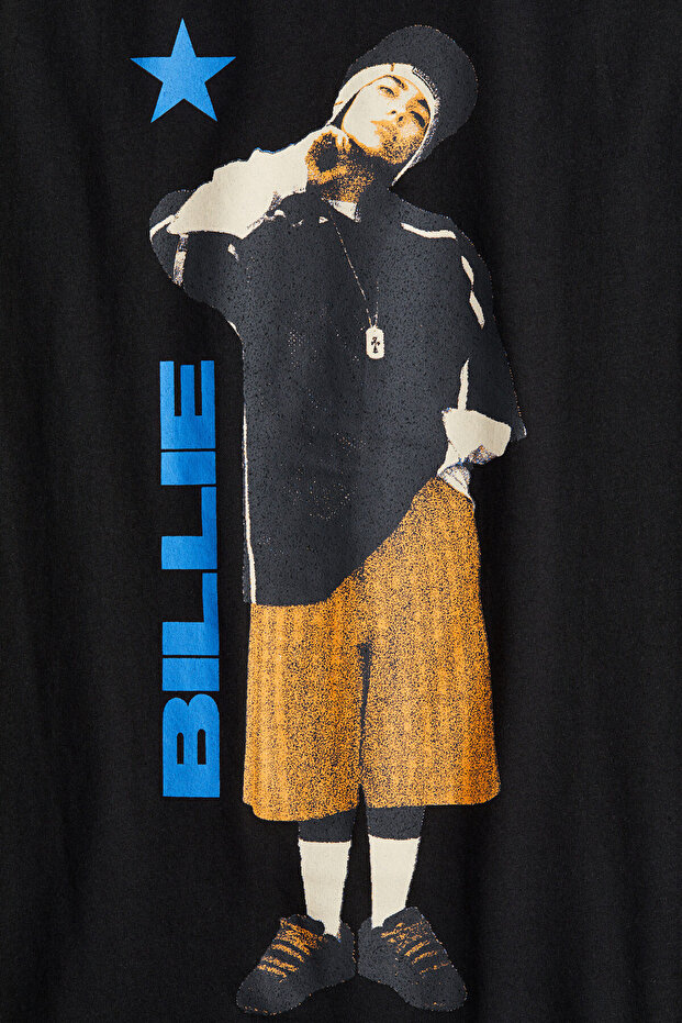 Baskılı Oversize Tişört - 6