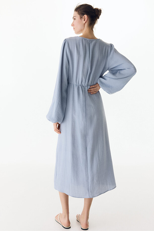 MAMA Önü Düğmeli Elbise - 3