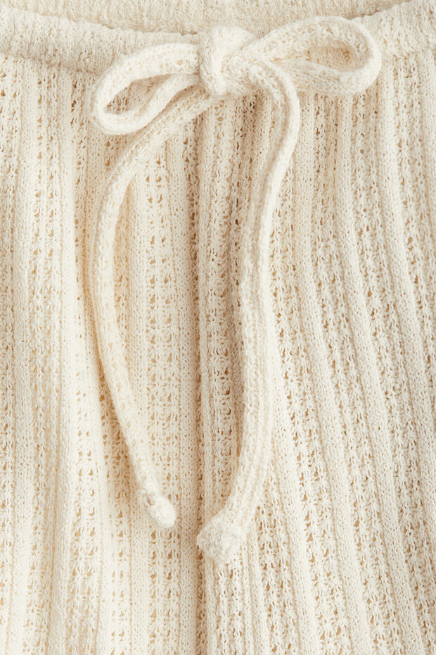 Tekstüre Triko Pantolon - 5