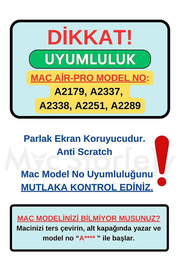 Macbook Air Pro M1 M2 Ekran Koruyucu Parlak A.scratch 13.3inç A2179 A2337 A2251 A2289 A2338 Uyumlu - 2