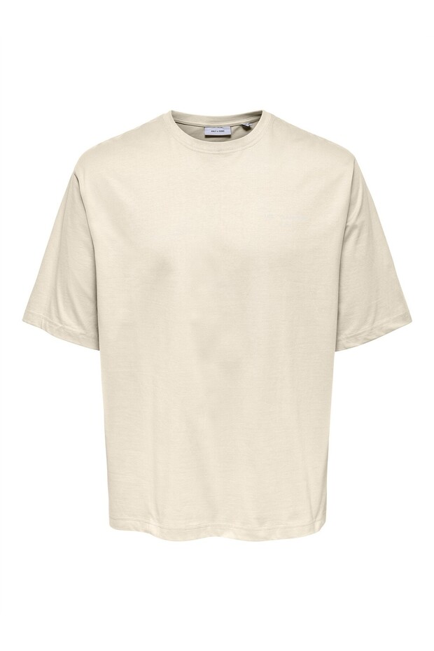 ONSLES CLASSIQUES RLX PRINT SS TEE Erkek Bej T-Shirt - 22030601 - 1