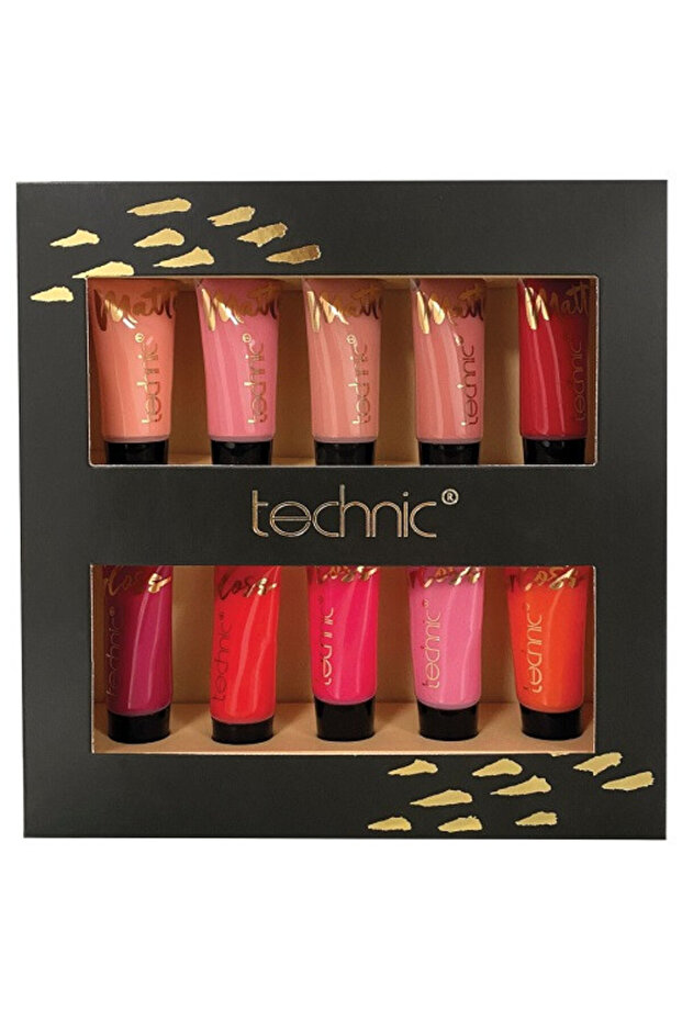Set of 10 Lip Glosses, Technic, Lip Vault, Vegan, 10 x 5 ml - 2