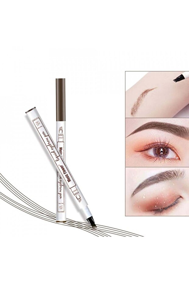 Microblading effect eyebrow pencil, Brown shade - 2