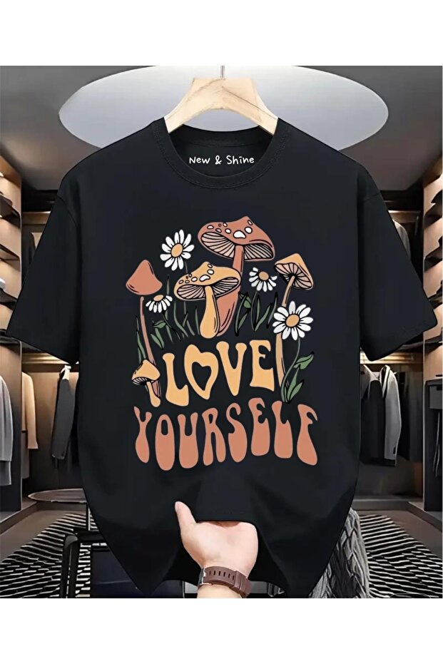 Love Yourself Printed Large Size Oversize T-Shirt