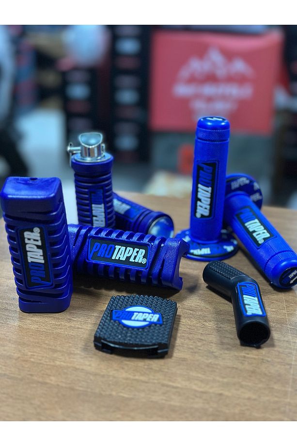 CG CUB MOTORLAR İÇİN MODİFİYE MAVİ PROTAPER ELCİK- ÖN ARKA BASAMAK FREN VE VİTES LASTİĞİ - 1