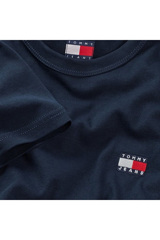 TJM REG BADGE TEE EXT Erkek Mavi T-Shirt - DM0DM20322 - 6