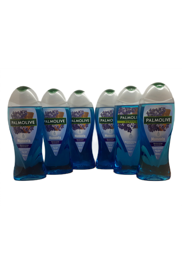 Moments 500 ml Moisturizing Sandal - Tree and Lavender Oils, Shower Gel x 6 Pieces