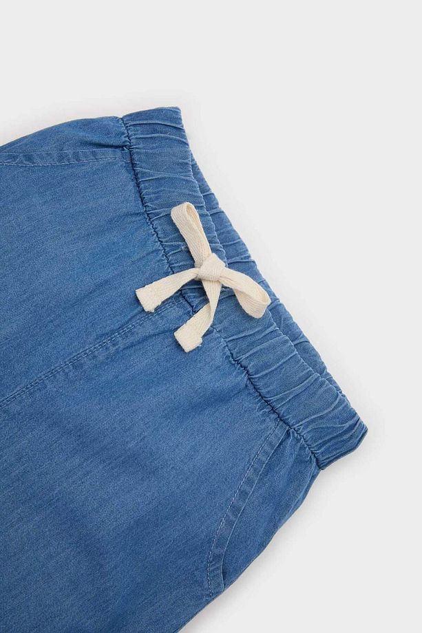 Erkek Bebek Beli Lastikli Jean Şort E6837A525SM - 2