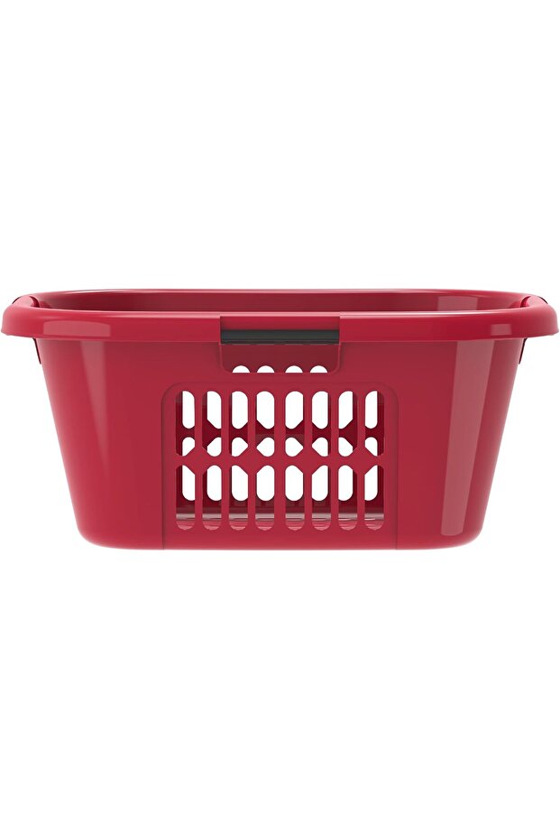 سلة غسيل بلاستيكية بيضاوية الشكل سعة 40 لترًا - 4