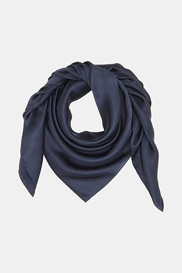 Special Collection 100% Silk Monogram Printed Scarf