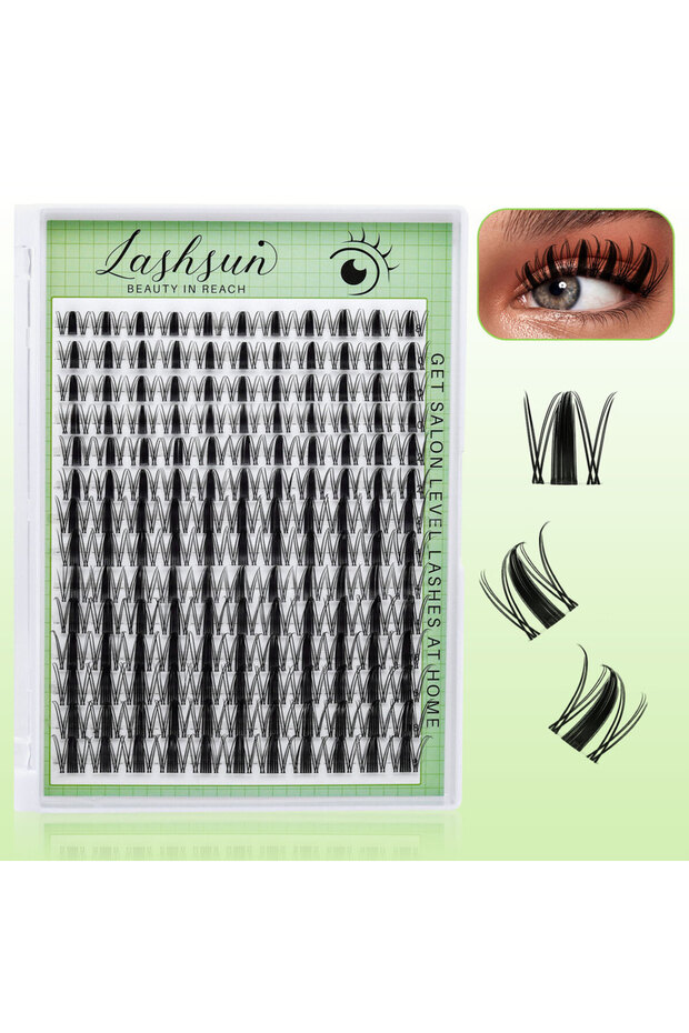 MIX 0.07mm D Fairy Cluster Lash Fairy Lash Clusters 8-18mm Manga Eyelash Clusters D Curl - WideSpan