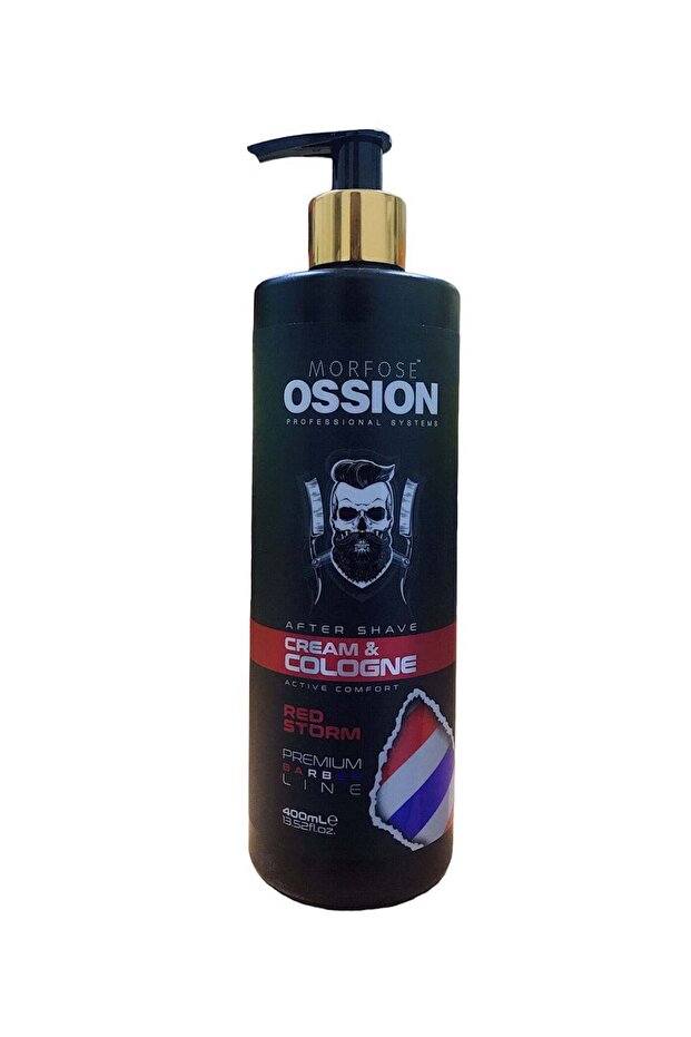 Morfose Ossion Red Storm: 2-in-1 After Shave Cream & Cologne 400ml