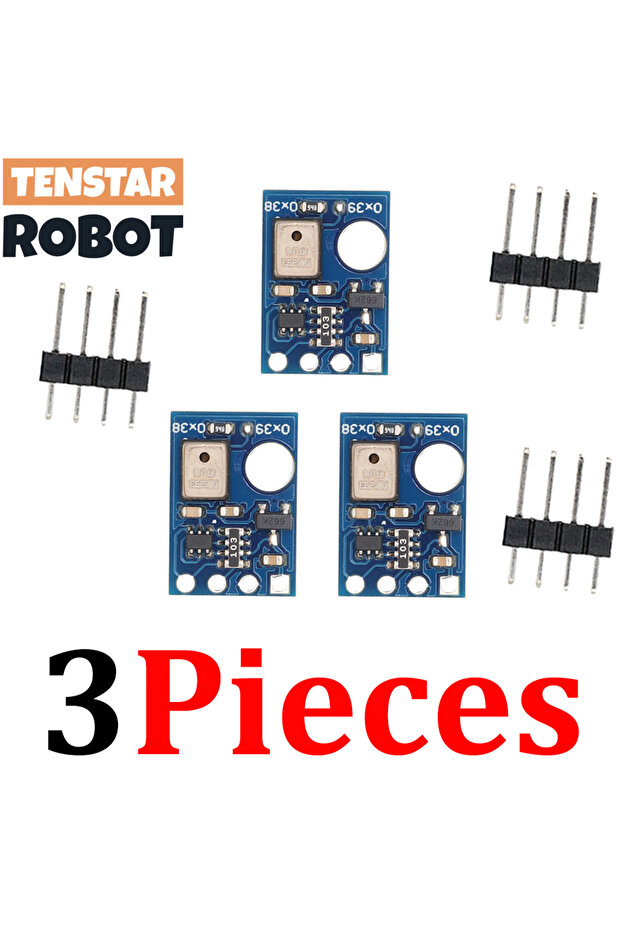 3 قطع مستشعر AHT10 من TENSTAR 3 قطع مستشعر AHT10 وحدة درجة الحرارة والرطوبة الرقمية عالية الدقة I