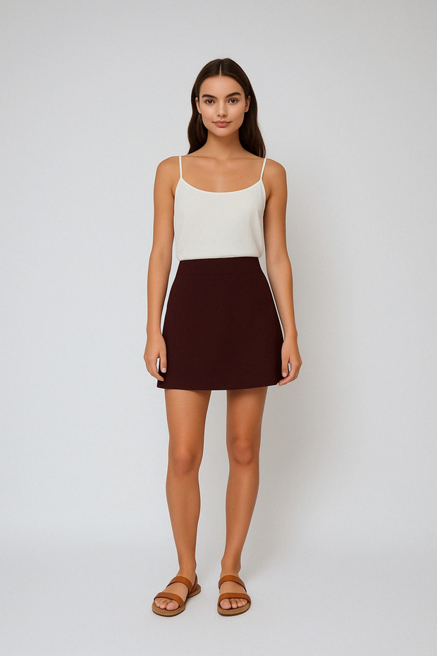 Bordo Mini Etek - 1