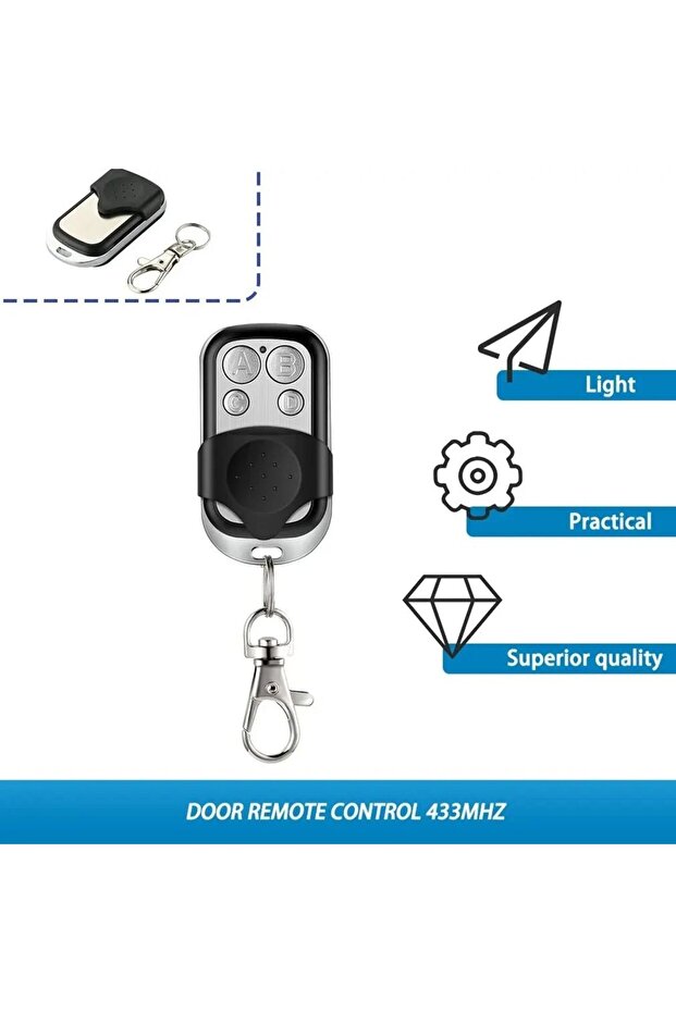 Door Remote Control Cloning Duplicator Key Fob A Distance Remote Control Clone Fixed Learning Cod... - 6