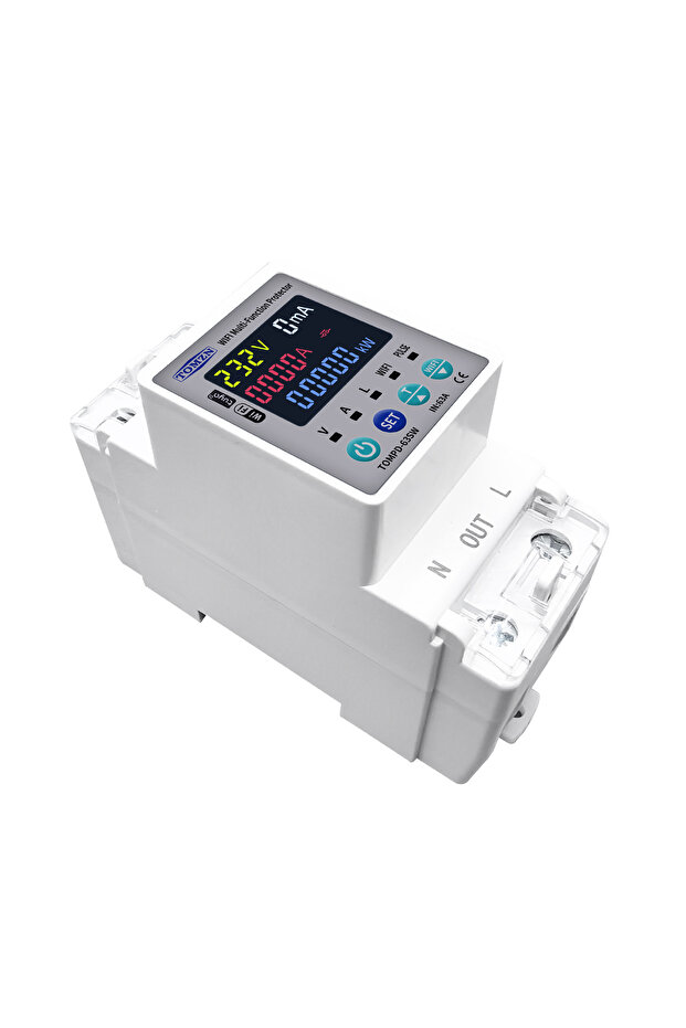 مفتاح ذكي TOMPD-63S TOMZN 63A 110 فولت 2230 فولت يعمل بالواي فاي بدون واي فاي، قاطع دائرة قياس كيلووات ساعة من smartlife - 5