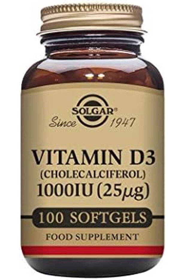 Solgar Vitamin D3 1000 IU 100 Softgels
