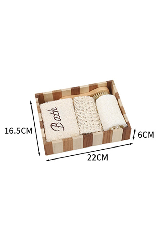 مجموعة صندوق هدايا حمام مكونة من 4 قطع - 8