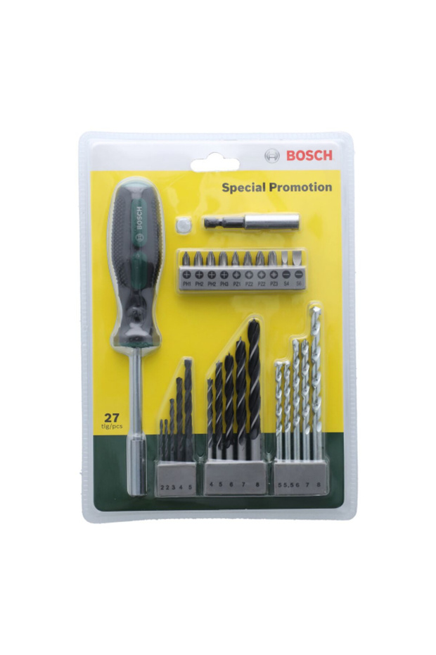 مجموعة رؤوس المثقاب والمفكات المكونة من 27 قطعة - 1